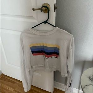 long sleeved cropped top